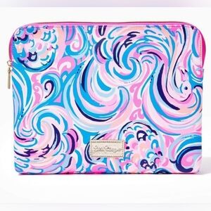 NWOT Lilly Pulitzer Retro Neon Artsy Colorful Vacation Travel Boho Cosmetic Bag
